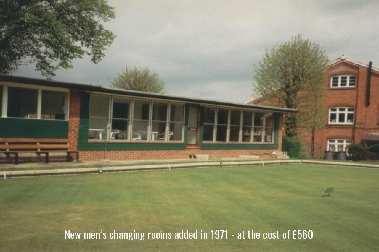 New mens changing room added in 1971