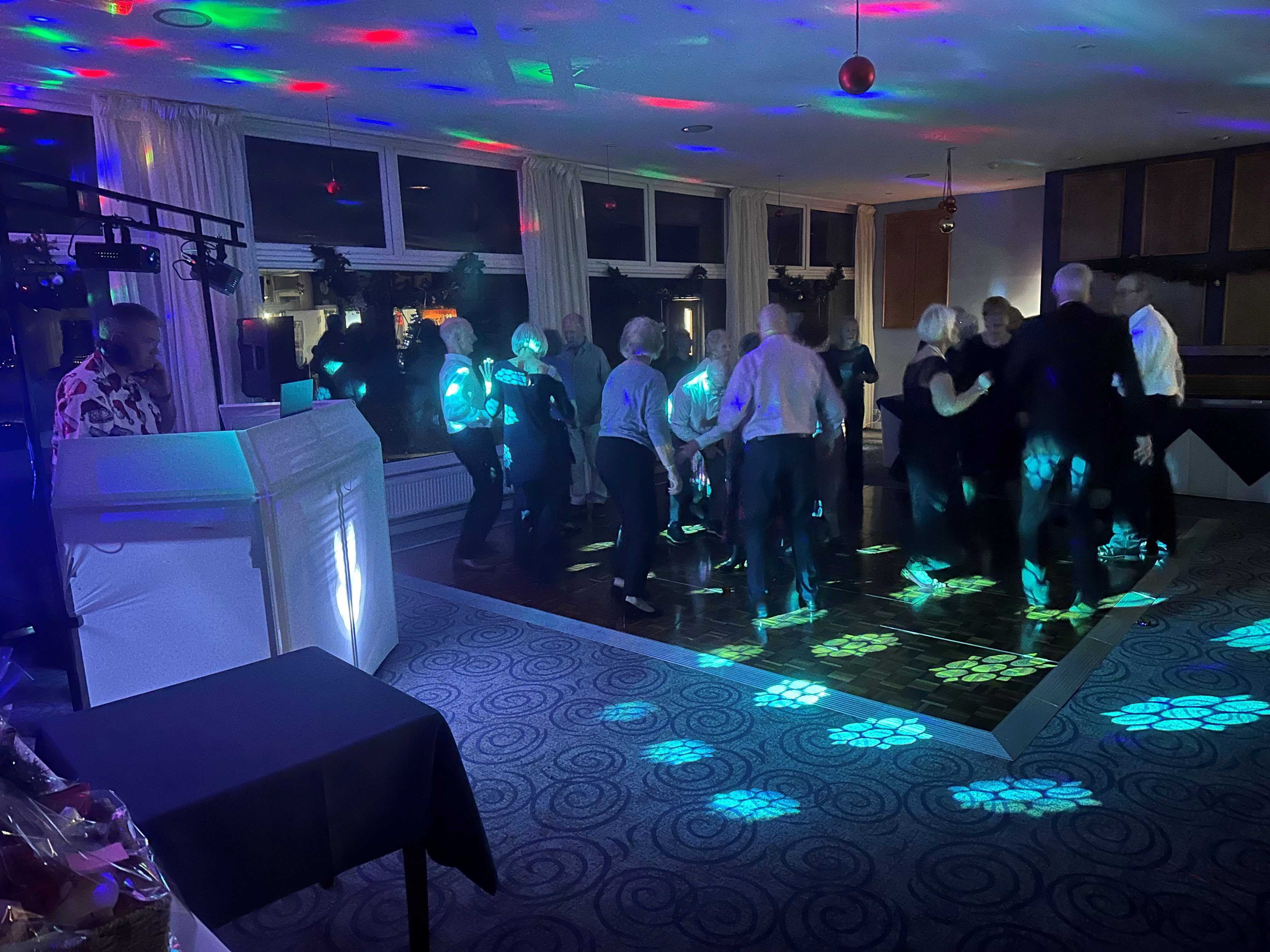 Members gathered outside