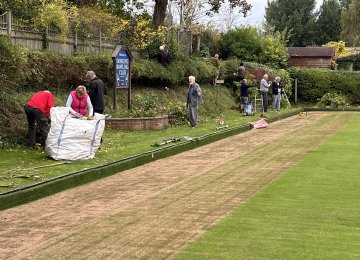 Autumn Hedge Maintenance around the Green